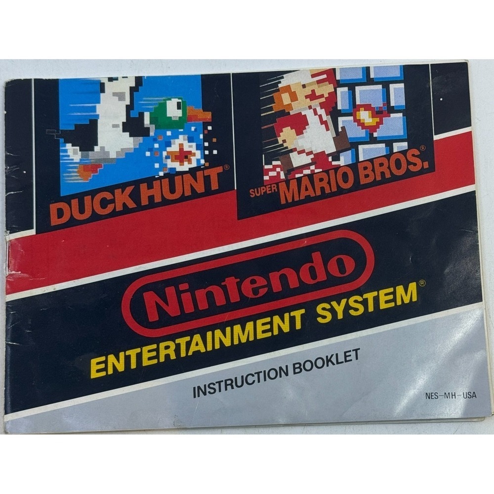 Super Mario Bros Duck Hunt‎ Nintendo NES Instruction Booklet Manual NES-MH-USA